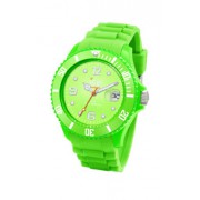 Ice Watch - SI.GN.U.S.09 - Montre Mixte - Quartz Analogique - Cadran Vert - Bracelet Silicone Vert - Moyen Modèle